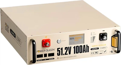 Аккумуляторная батарея Power Queen P51.2V100-100-COM-16-S3U Литий-железо-фосфатная LiFePO4 51.2 В 5120 Вт*ч Монтаж в стойку 19" (44-00525)