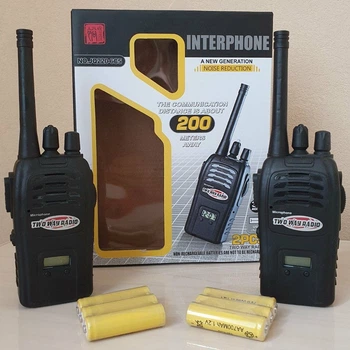Детские рации Interphone набор 2 шт с USB зарядкой и аккумуляторами игровые рации для детей двусторонней связи