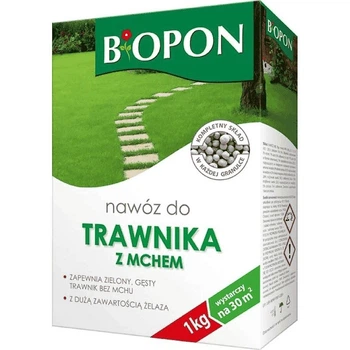Удобрение BIOPON для газонов с мхом 1 кг