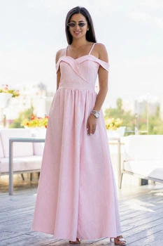 Платье женское пудрового цвета Fashion размер 50-52 (213723)