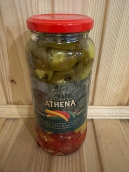 Перець гострий маринований мікс Athena 580 гр
