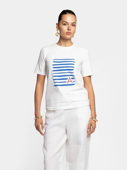 Футболка жіноча біла з тонкого джерсі Arber T-SHIRT WF-19 L білий (W13.09.00.610)