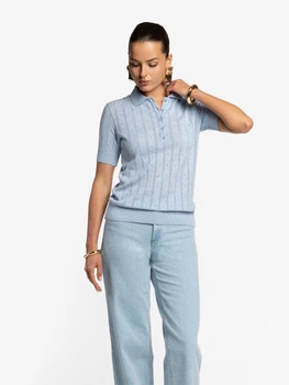Поло жіноче блакитне 100% бавовна Arber Polo Knit WD SS WTR-204 M блакитний (W09.08.23.624)