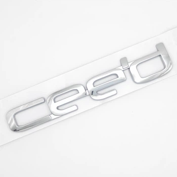 Емблема напис Ceed KIA (ABS, хром, глянець) 14,2*2,5 см