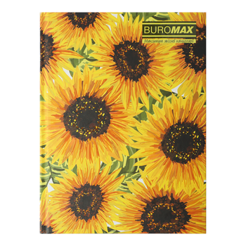 Блокнот А5 96арк BM.24511104-15 FLORISTICA клітинка, тверда картонна обкладинка, салатова (20)