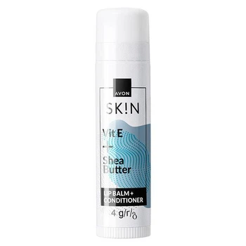 Бальзам для губ Avon прозорий skin Vit E+Shea butter, 4 г