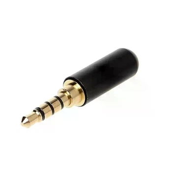Аудио штекер 3.5мм, mini-jack, 4pin, металлический корпус
