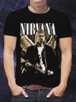 Футболка LOYS чоловіча "Nirvana. Kurt Cobain." LO00939 goodreclama Чорний XL