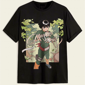 Футболка LOYS по мотивам аниме Наруто "Naruto" Rock Lee LO03458 goodreclama Черный L