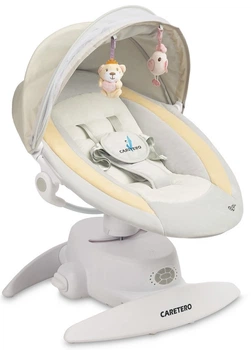 Leżaczek-bujaczek elektryczny 2w1 Caretero Opti Beige (5903076399601)