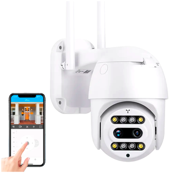 Камера видеонаблюдения уличная HD1080P 2 МП с WiFi поворотная ИК подсветка 30 м TZ Outdoor Camera CF26