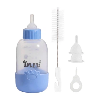 Бутылка для кормления молоком котят и щенков Taotaopets 125515 Blue с соской щетки для мытья