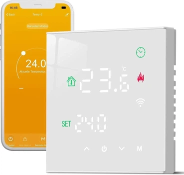 Смарт-термостат BEOK TGW60-WIFI-WP — Умное управление водяным отоплением