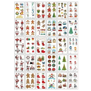 Набор детских временных тату "Рождество и Новый год №2" tattoo-mini-set-cmas-30-2