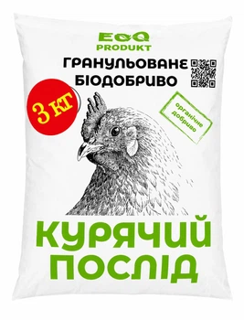 Куриный помет гранулированный (сухой) 3 кг