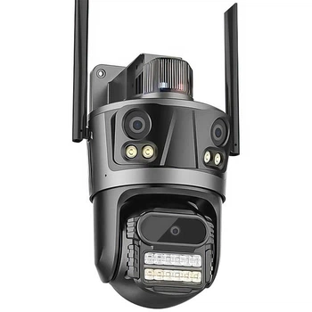 Тройная IP-камера с сигнализацией Rotation P12, Wifi, 12mp 4mp+4mp+4mp