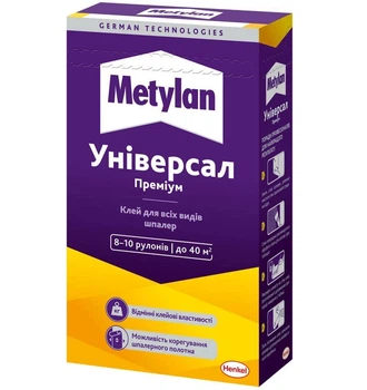 Клей Metylan Універсал преміум для всіх видів паперових шпалер 250 г