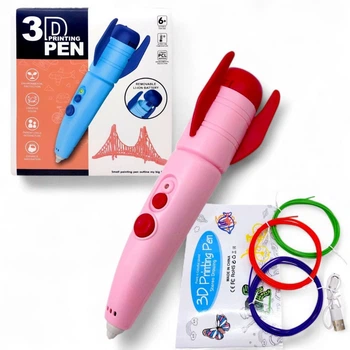 Набор для творчества 3D ручка, PCL 1.75mm (РОЗОВАЯ) MIC 9913