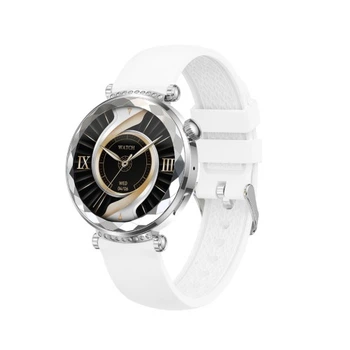 Смарт-годинник XO J13 Round Rhombus Women's AMOLED для щоденного контролю активності, срібний