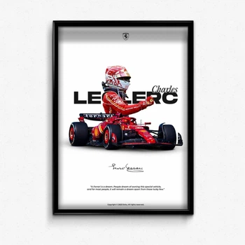 Постер в рамке charles leclerc formula 1 А3
