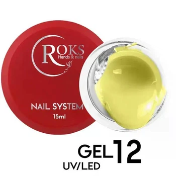 Builder Gel ROKS 15 мл №12 Яскравожовтий