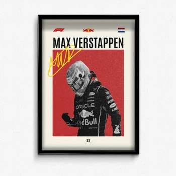 Постер в рамке max verstappen formula 1 А4
