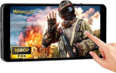 Портативный сенсорный монитор Wisecoco RX75959 7" FHD 1080P — компактный игровой дисплей для PS5, Xbox, Switch, ноутбука