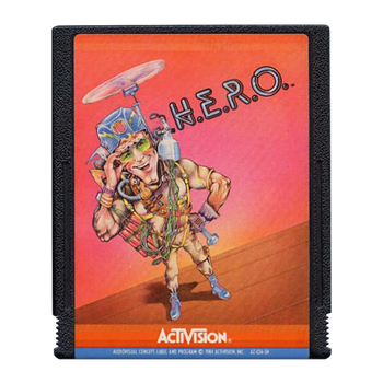 Игра Atari 2600 H.E.R.O. Black Б/У