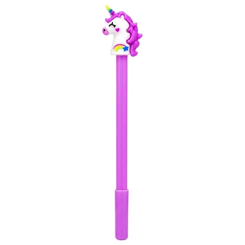 Ручка дитяча з іграшкою "Єдиноріг" Bambi A1101(Violet) гелева, синя