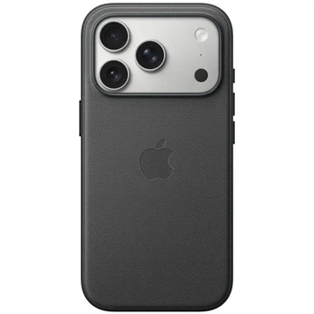 Чехол TechWoven (AAA) NEW для Apple iPhone 17 Pro тканевый чехол с поддержкой MagSafe и анимацией, защитный кейс Black