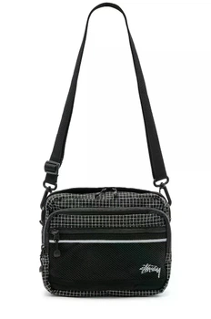 Сумка унисекс Stussy через плечо STU-002-BLK-WHT