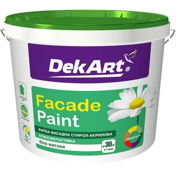 Фасадна акрилова фарба DekART Eko Facade — 1,0 л