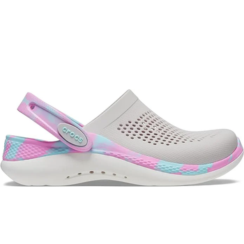Детские Сабо Crocs Kids Literide 360 Clog 29-30 р 17.5-18.3 см Серые 207021-C12 Pearl/Multi