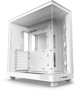 Корпус NZXT H6 Flow / Без БП / Mid Tower / ATX / 3х120мм Fans / Белый