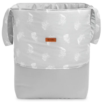 Кошик для іграшок Sensillo 35 x 47 з пір'ям Сірий (5908310386713)