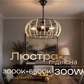 Люстра подвесная в стиле лофт E2722/5, Черный