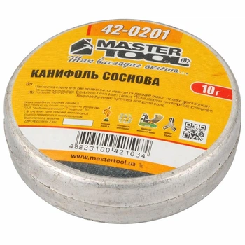 Каніфоль соснова MasterTool 42-0201 для паяння, 10 г, паяльний флюс для електроніки та радіомонтажу