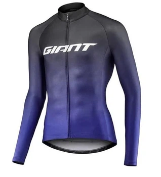 Велоджерси мужская Giant Race Day Mid-Thermal LS черно-синяя XXL