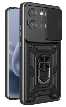 Чохол Camshield з кільцем-підставкою на Motorola G77 / black