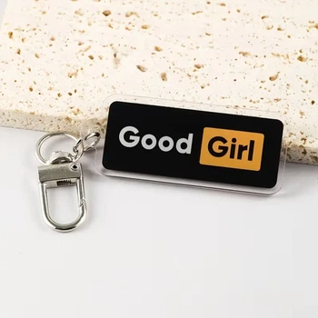 Брелок акриловий Good Girl Чорний