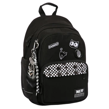 Рюкзак школьный Black Cat TS-47M для девочки 40 см YES (550306)