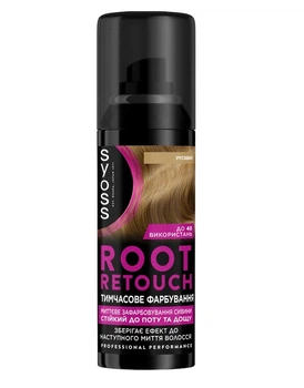 Тонировочный спрей Syoss Root Retoucher для маскировки отросших корней волос и седины Русый 120 мл. (4015100453645)