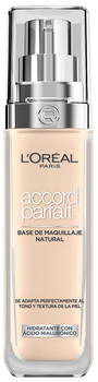 Тональна основа L'Oreal Paris Accord Parfait зволожувальна 1R Ivoire Rosé 30 мл (3600522838999)