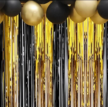 Фотозона-дождик "Gold&Black"