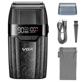 Электробритва шейвер VGR V-640S , двойное лезвие, 9000 RPM, LED дисплей