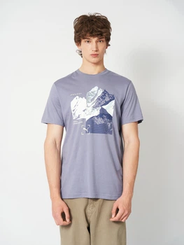 Футболка хлопковая длинная мужская Puma Graphics 69177965 M Gray Sky с принтом (4069161737091)