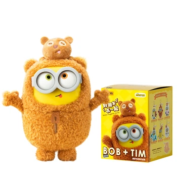 Коллекционная мягкая игрушка с кольцом Миньоны Pop Top 52Toys 25ZB301XHRTJ001 серии Bob and Tim