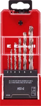 Zestaw wierteł Einhell do metalu HSS-G Silver 6 szt. (49205506)