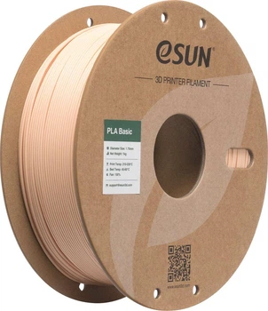 PLA-пластик Фірмовий Філамент eSUN PLA Basic Beige для 3D-принтера - 1Кг, 1.75mm Бежевий з Котушкою