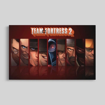 Интерьерная картина Team Fortress 2, TF2, декор комнаты геймера, 28×42 см (id7322)